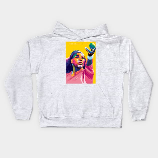 Serena Williams Kids Hoodie by Wijaya6661